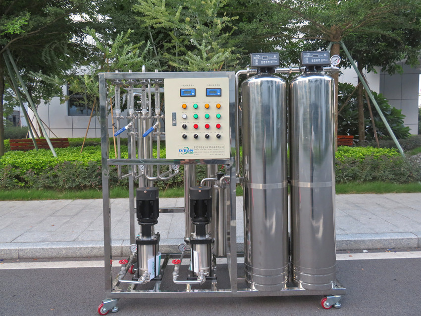 0.25噸/小時不銹鋼雙級反滲透設(shè)備,二級反滲透純化水設(shè)備